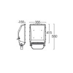 drawing floodlight led fll421 200w