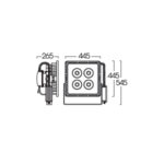 drawing floodlight led fll431 385w