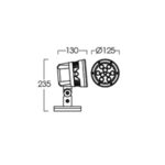 drawing spotlight led fll210-b 15w