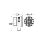 drawing spotlight led fll230-s 50w